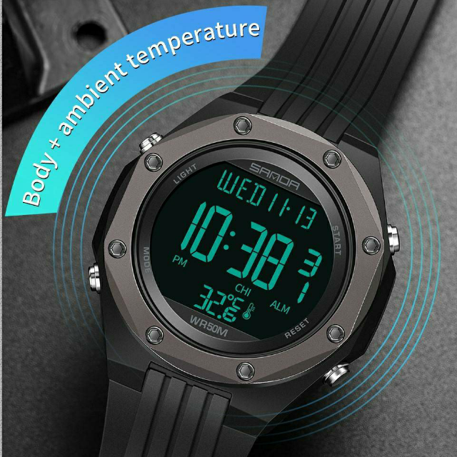 Sanda 6028 Waterproof 50m Original Watch For Men