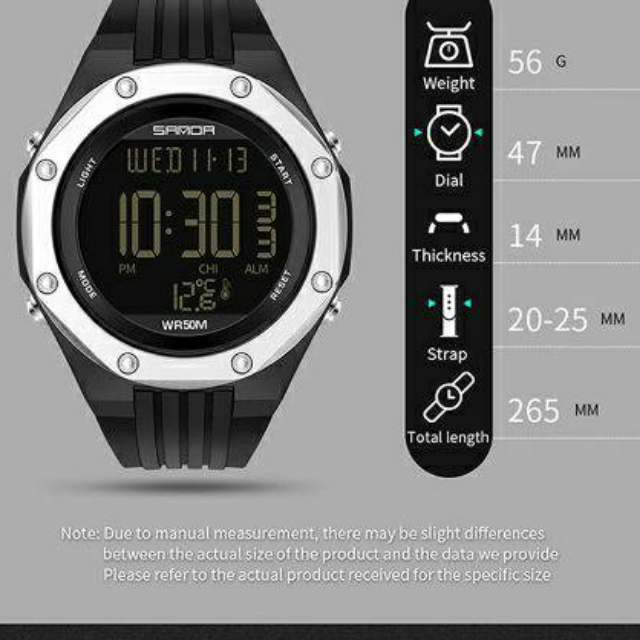 Sanda 6028 Waterproof 50m Original Watch For Men