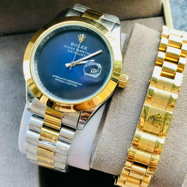 Original Rolex Date Watch With Box+rolex Bracelet.