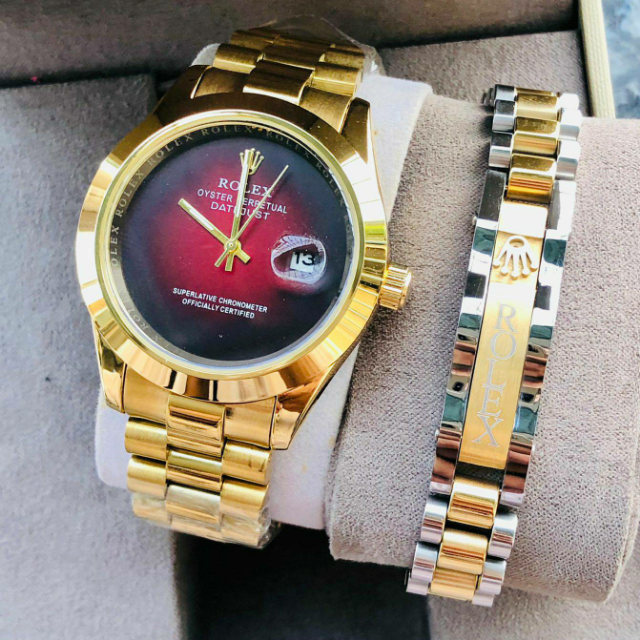 Original Rolex Date Watch With Box+rolex Bracelet.