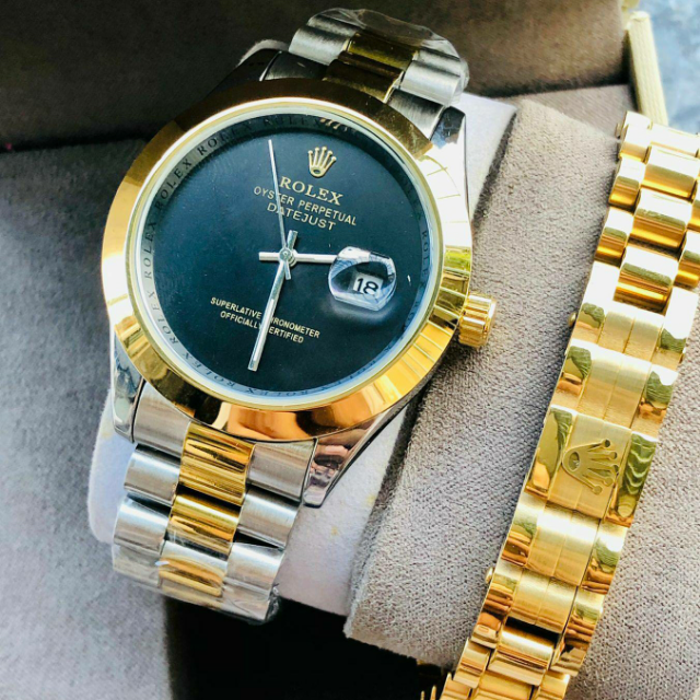 Original Rolex Date Watch With Box+rolex Bracelet.