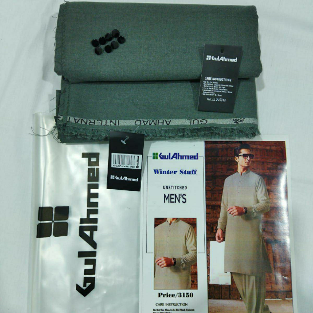 Gul Ahmed Men's Winter Collection Fabric 4.0 Meters
