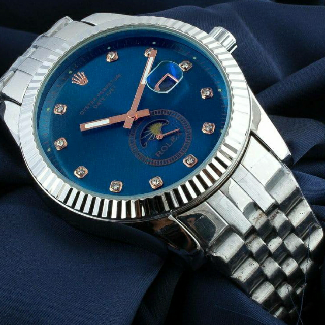 Rolex Steel Chain Date Watch For Men.