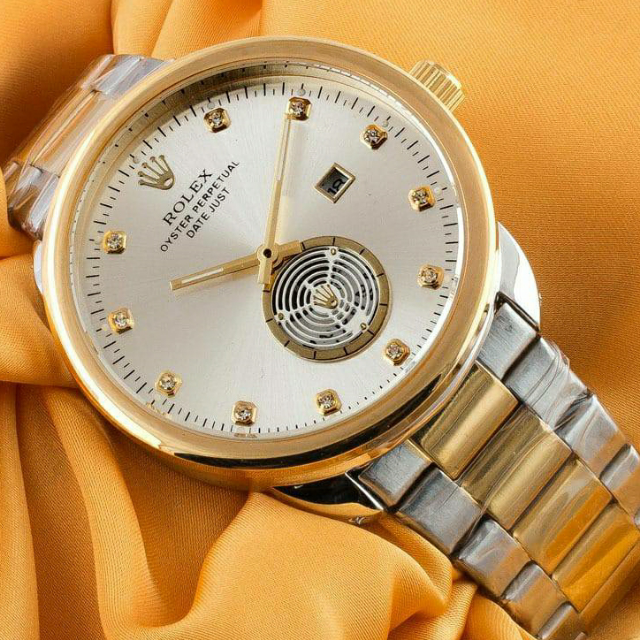 Rolex Steel Chain Date Watch For Men.
