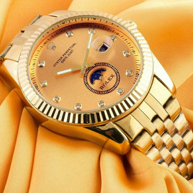 Rolex Steel Chain Date Watch For Men.