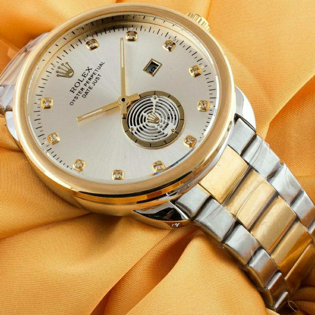 Rolex Steel Chain Date Watch For Men.