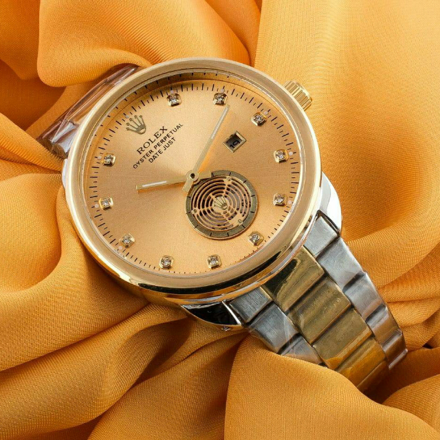 Rolex Steel Chain Date Watch For Men.