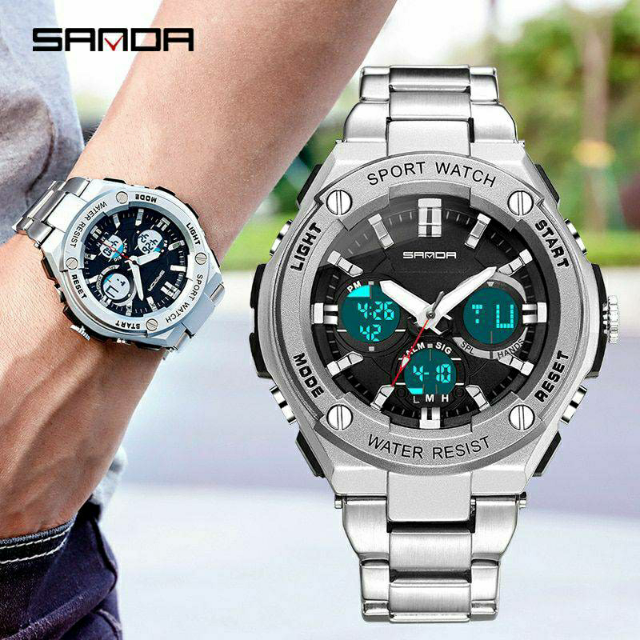 Sanda Dual Time Day+date Watch.