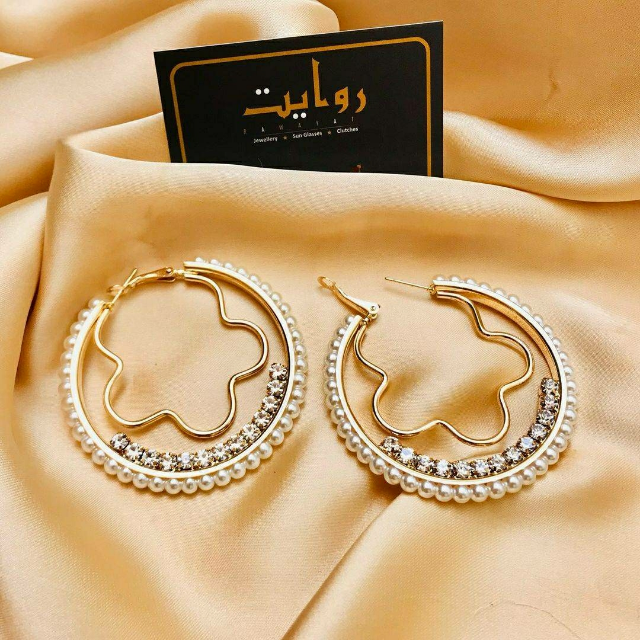 Pearl Hoop earrings