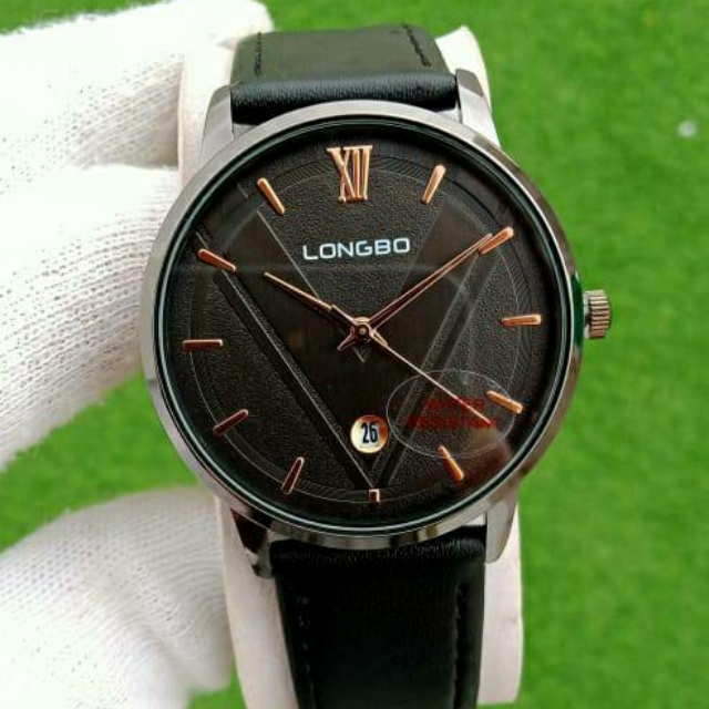 Longbo Leather Belt Date Watch For Men.