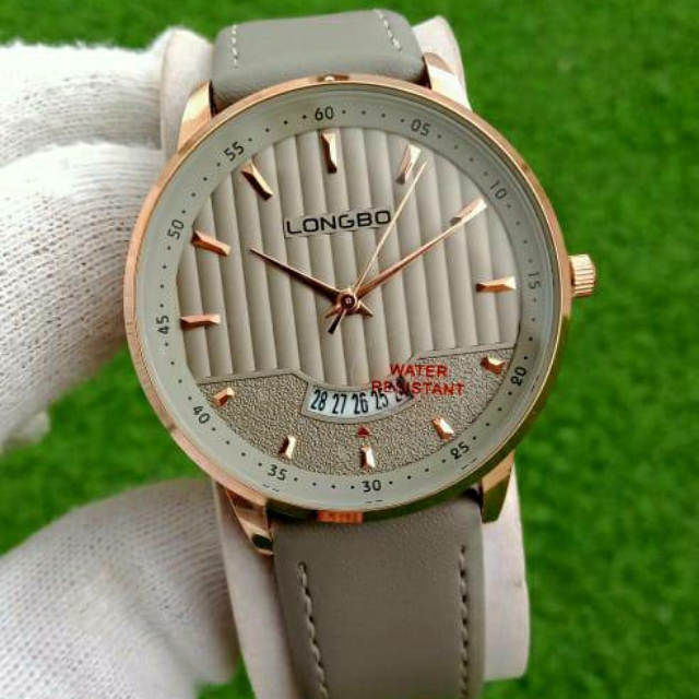 Longbo Leather Belt Date Watch For Men.