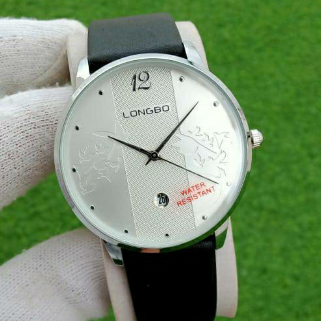 Longbo Leather Belt Date Watch For Men.