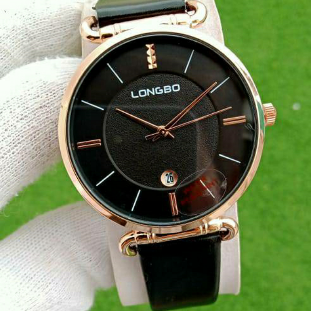 Longbo Leather Belt Date Watch For Men.