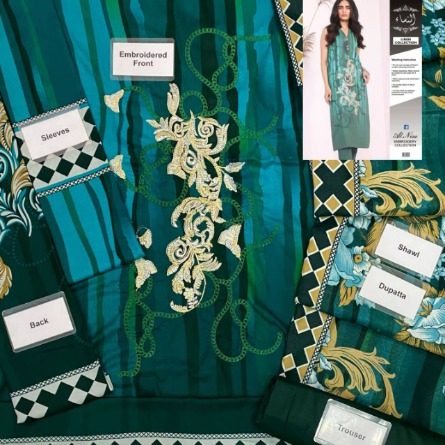 Linen With Wool Shawl By Alkaram 3PC