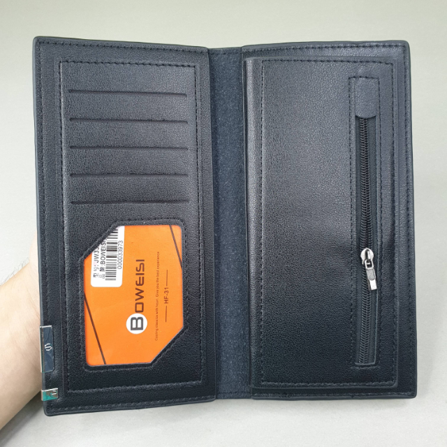 Long Leather Wallet Boweisi