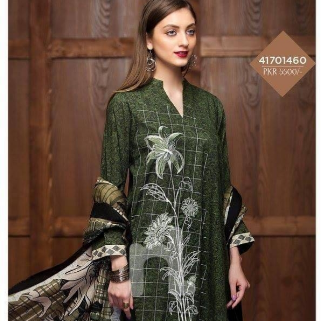 Khadar With Printed Shawl 3PC