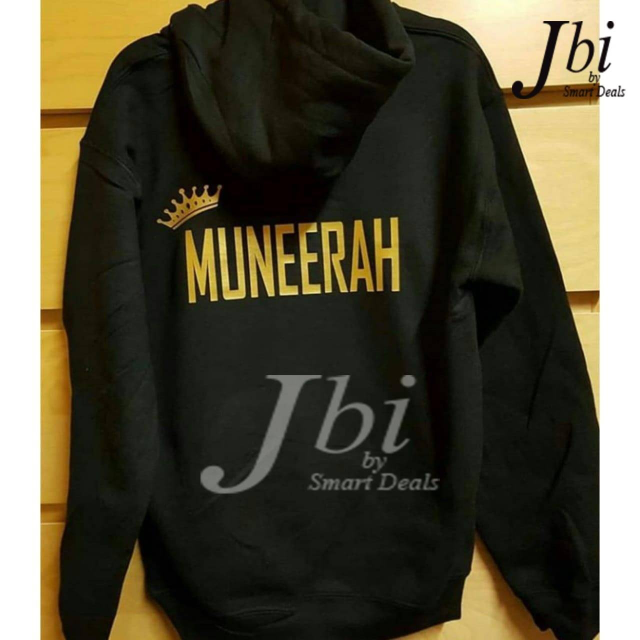 JBI Customize Name Kangroo Hoddie
Measurement
Small
Chest 17