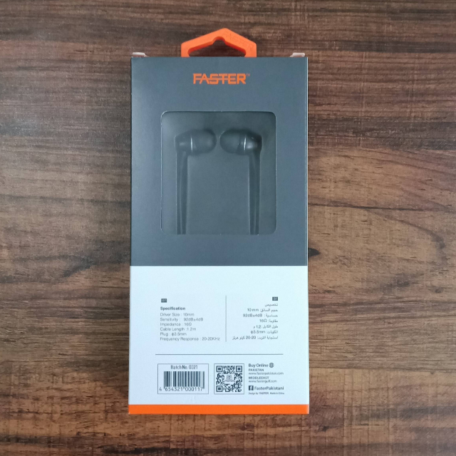 FASTER Stereo Sound Earphone FHF-10C