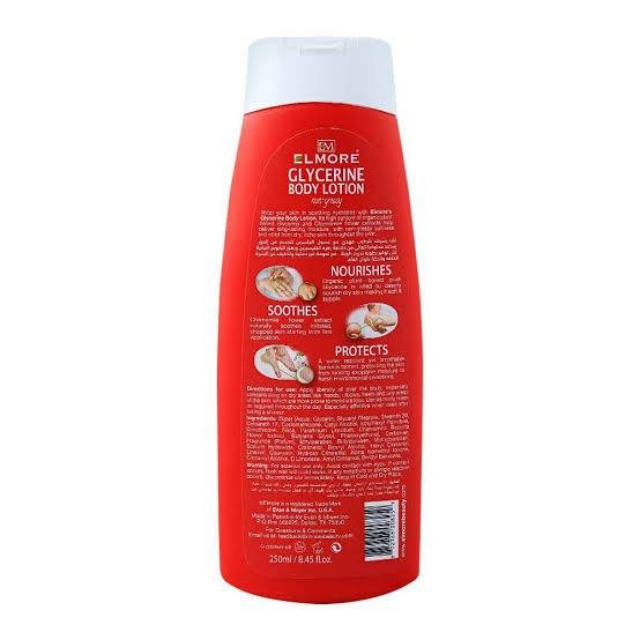 Elmore Deep Nourishment Glycerine Body Lotion, Non Greasy,