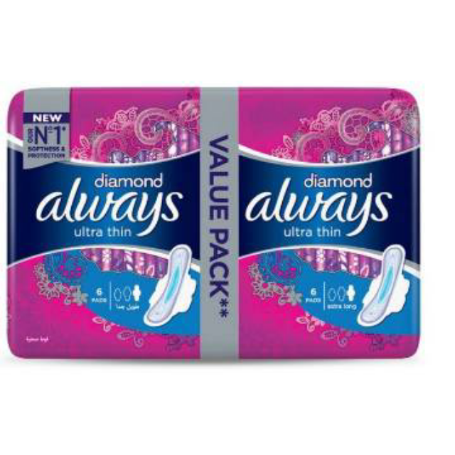 Always Diamond Ultra Thin extra long 12pcs