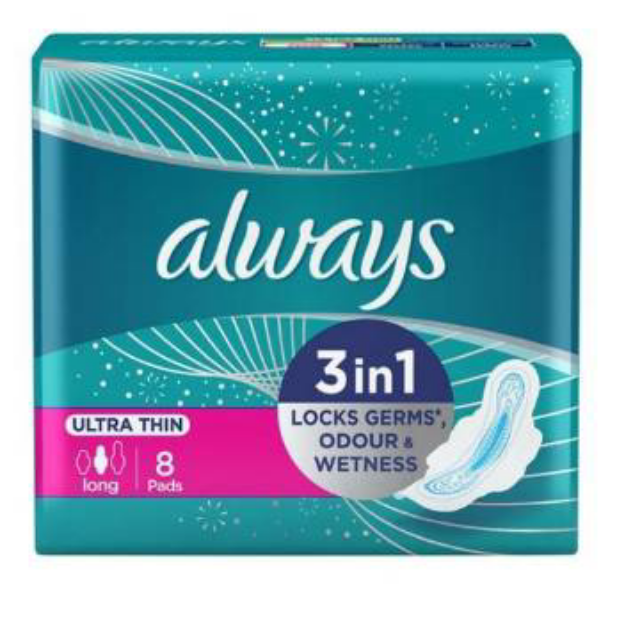 Always Ultra thin long normal 8 pads