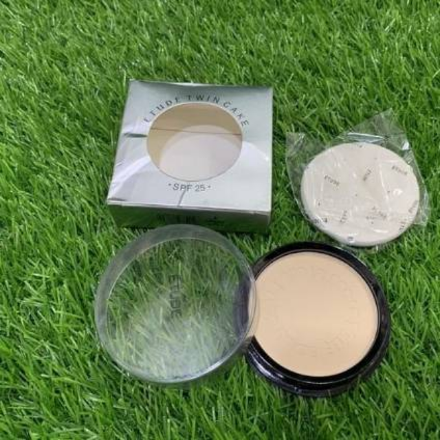 Etude Twin Cake Compact Powder With Puff-