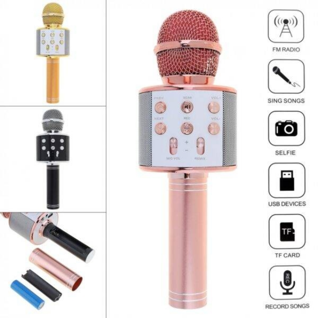 Wireless Karaoke Mic with Speaker