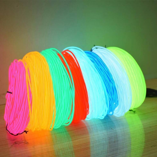 Wire Flash Rope, LED Strip, Flexible Neon Lamp, Glow String
