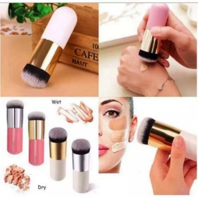 Foundation Kabuki Brush,Chubby Pier Foundation Brush Flat Cream Makeup Brus