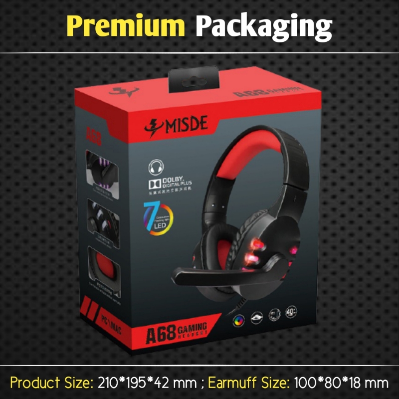 Gaming Headphones Headset 🎧 RGB with mic for pc gaming pubg