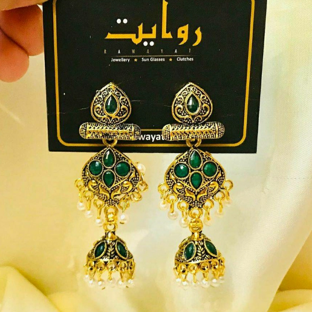 Oxidized Jhumka