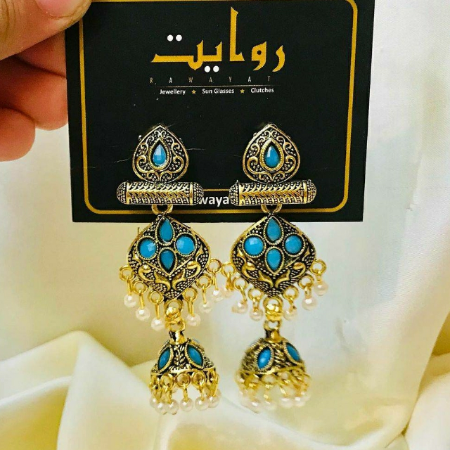 Oxidized Jhumka