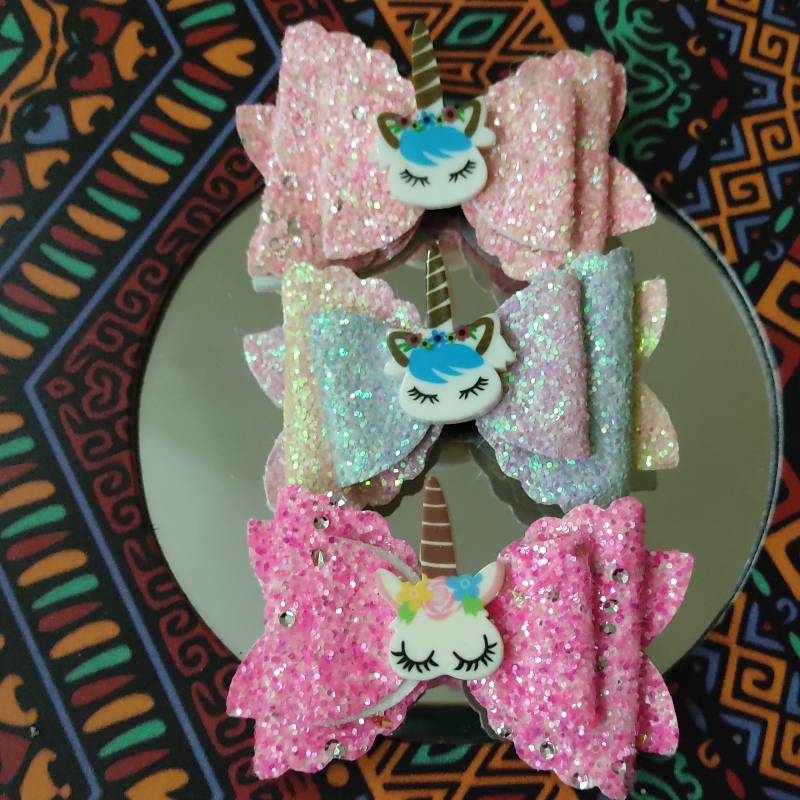 Glittery Unicorn Pins
