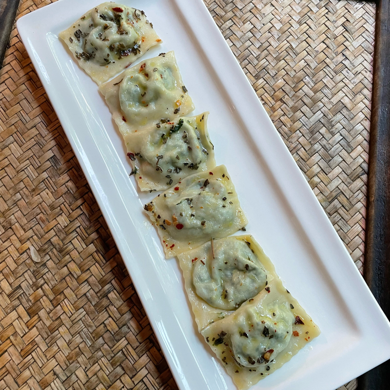 Ravioli: Spinach, Parmesan, Ricotta & Lemon Zest