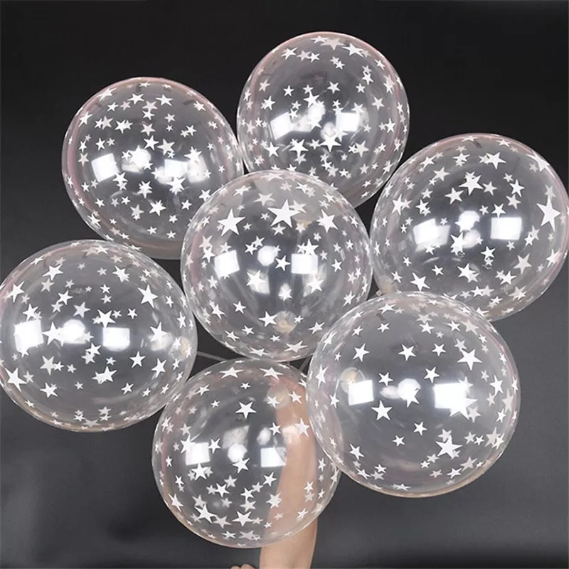 Star transparent ballons