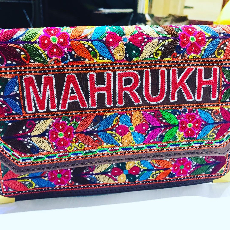 Name Engraved Embroidered Ladies Bag Customised