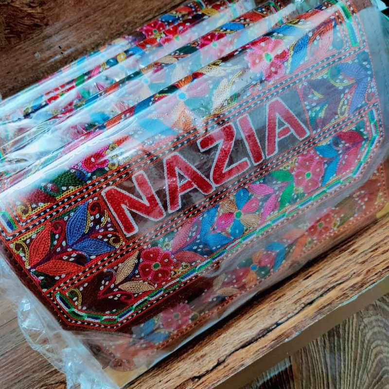 Name Engraved Embroidered Ladies Bag Customised