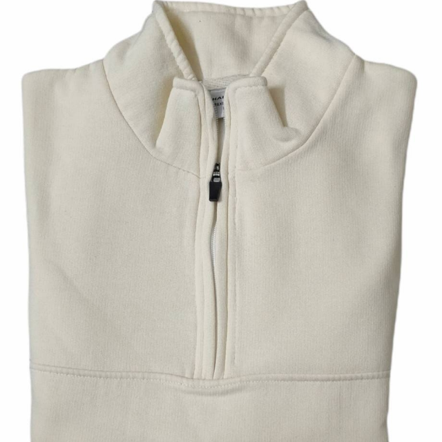 Cream Half Zipper