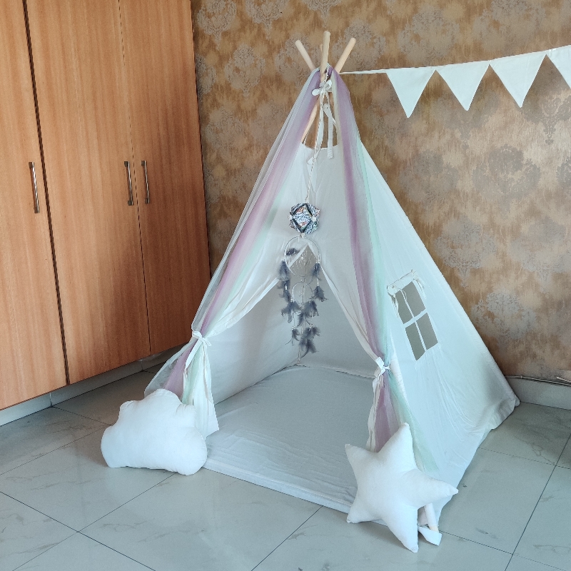 Off White Rainbow Teepee