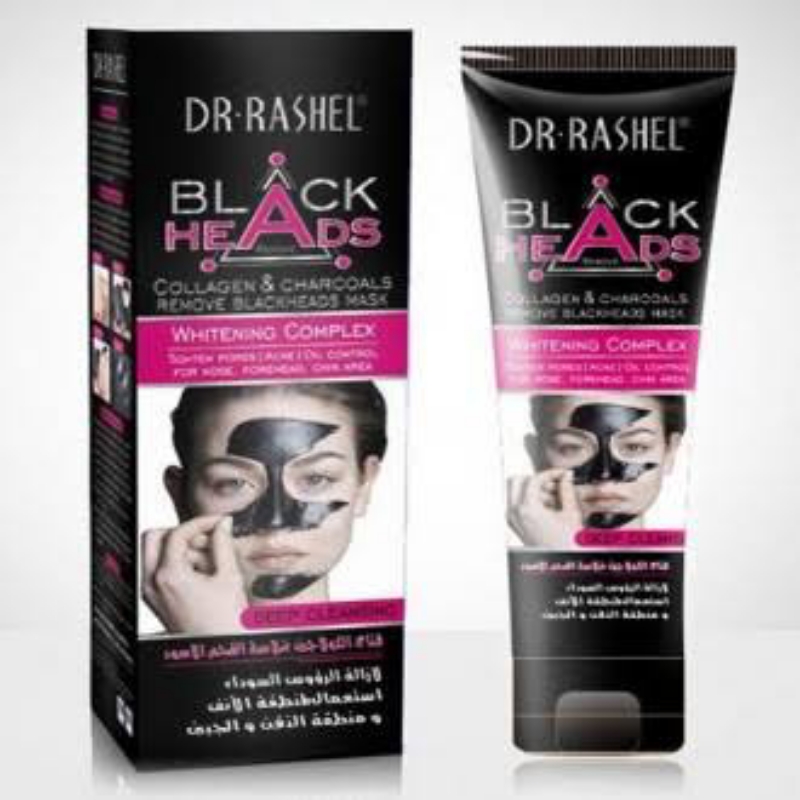 Dr. Rashel Black Heads Collagen & Charcoals Deep Cleansing Face Mask, 60ml