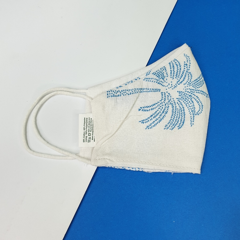 kids white face mask