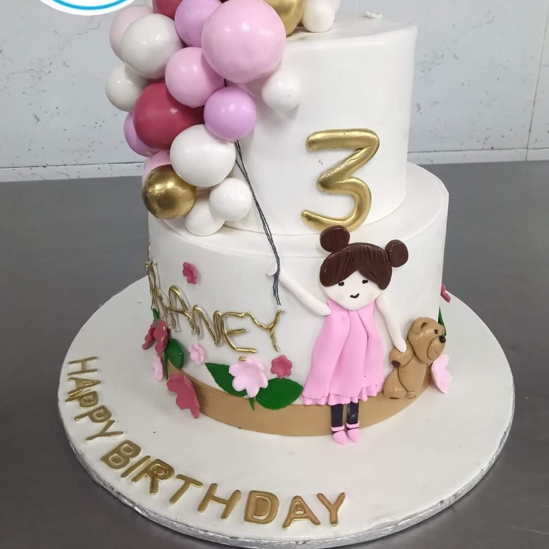 Baby Girls birthday cake