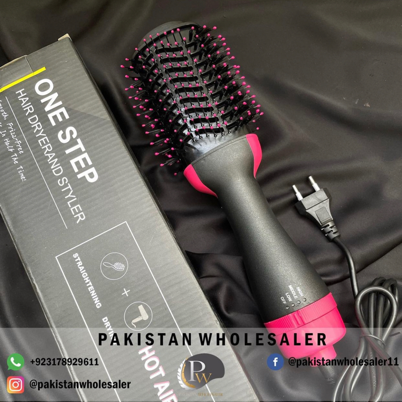 ONE STEP HOT AIR BRUSH ( DRYER + STRAIGHTENER )