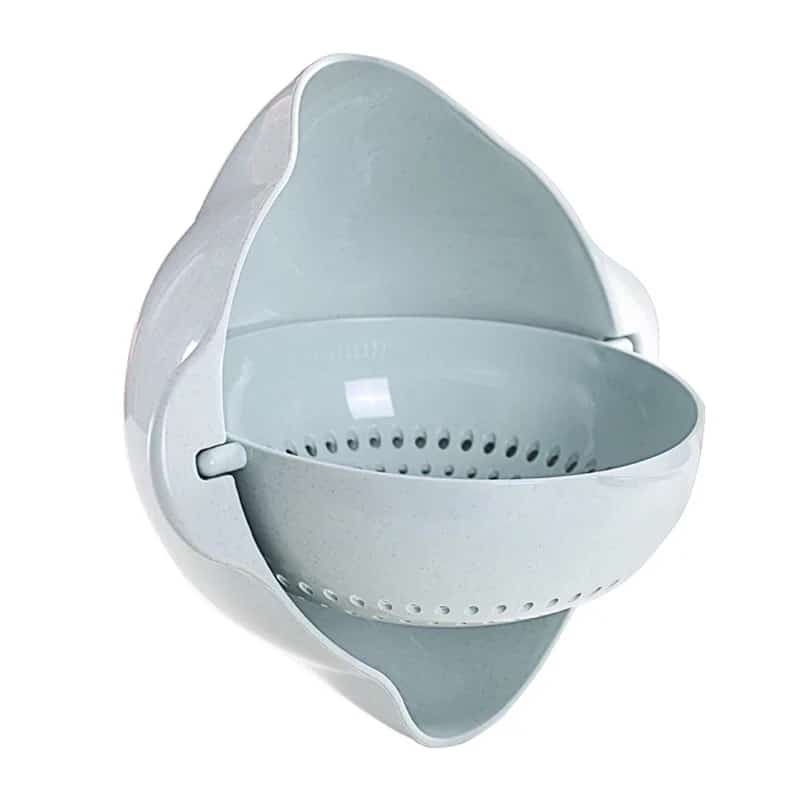 Double drain basket