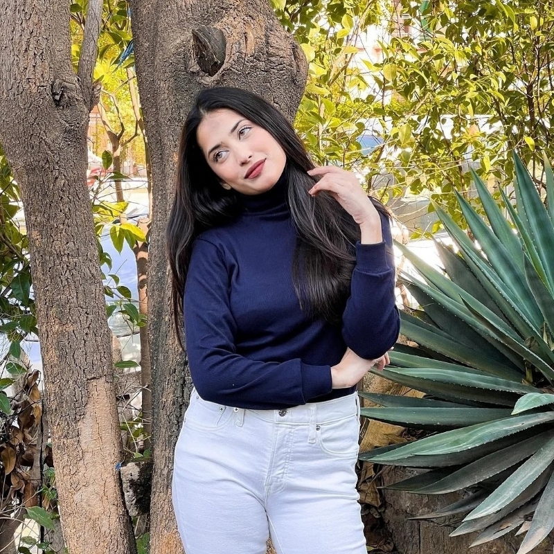 Navy Blue turtle neck