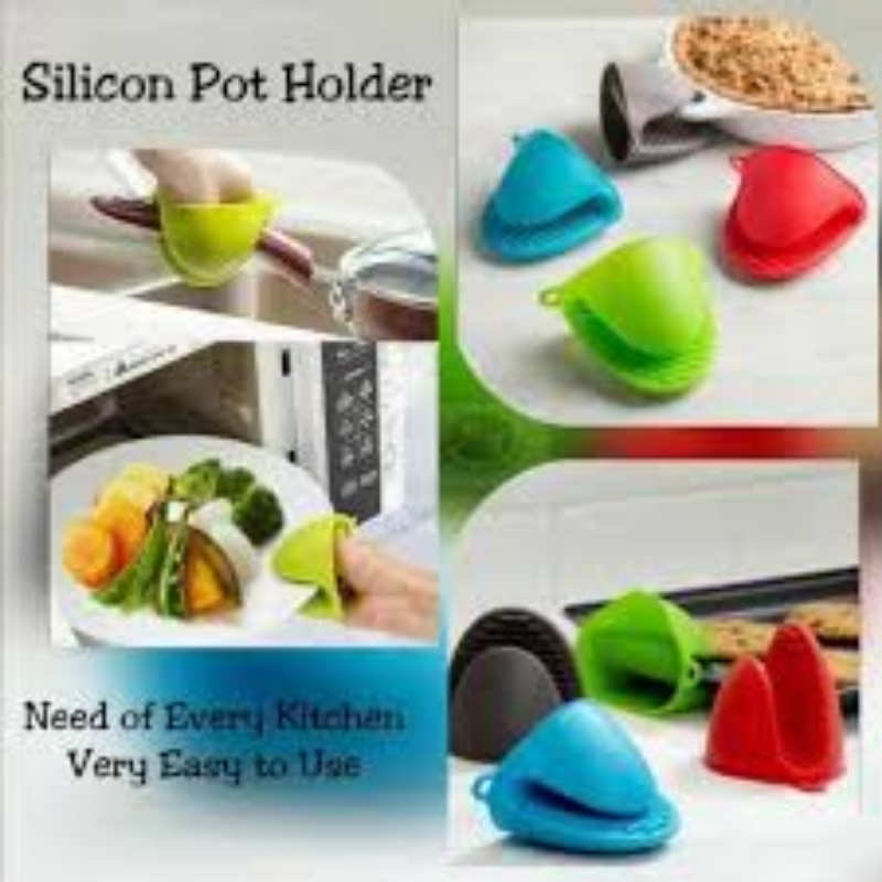 Kitchen Silicone Pot Holders Pack Of 2 Pcs