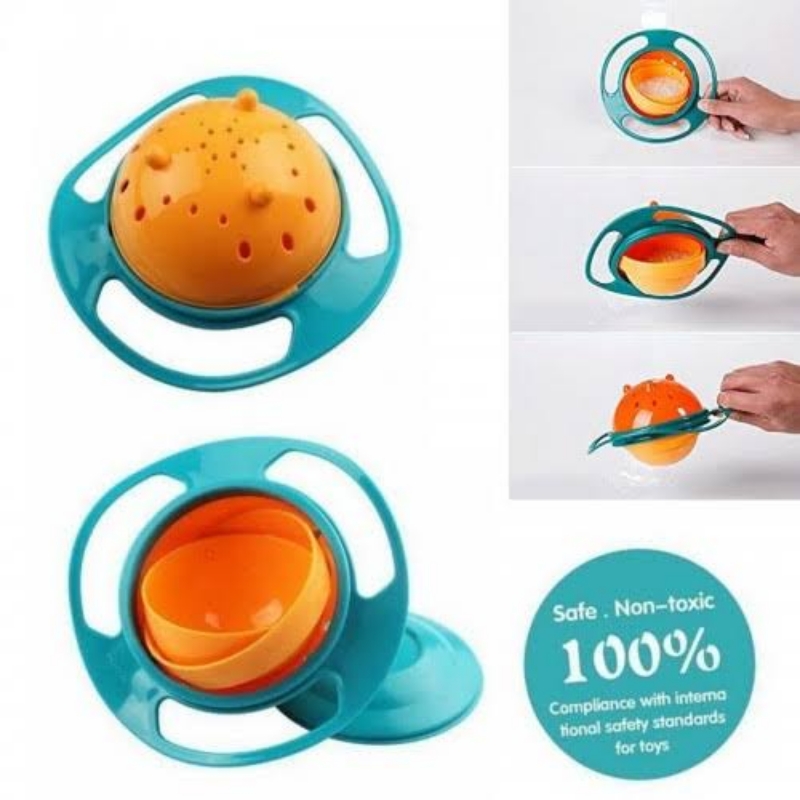 360 Degree Rotate Baby Feeding Gyro Bowl