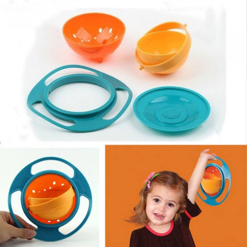 360 Degree Rotate Baby Feeding Gyro Bowl