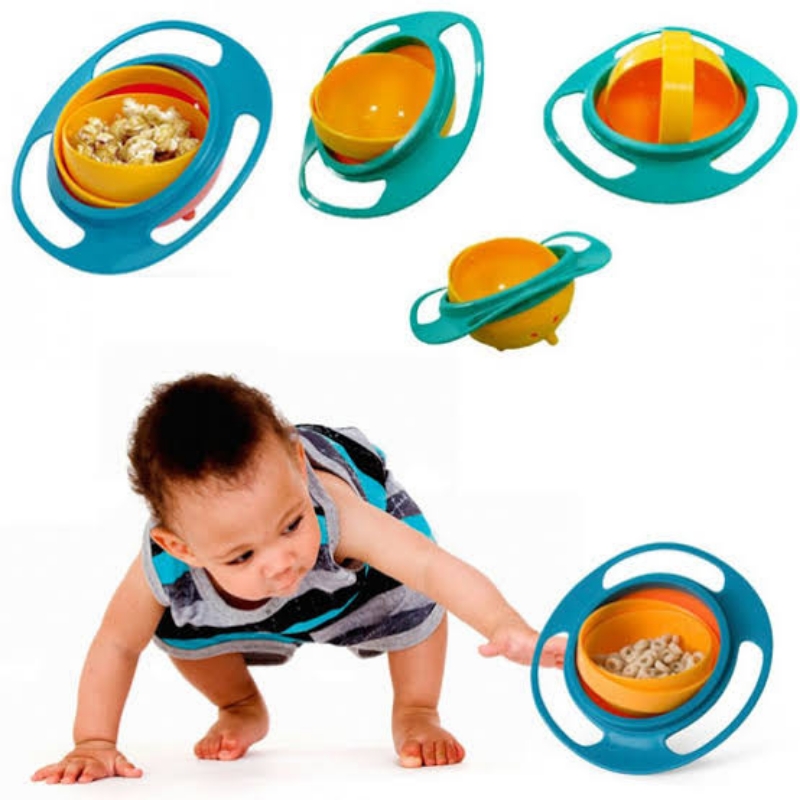 360 Degree Rotate Baby Feeding Gyro Bowl