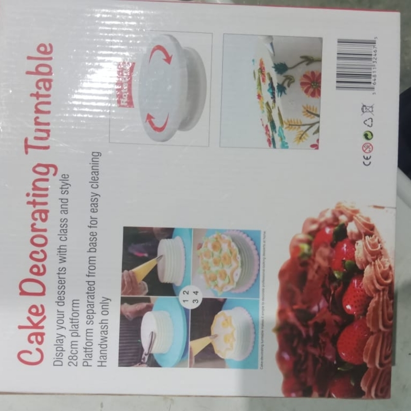 Round Cake Decorating Turntable